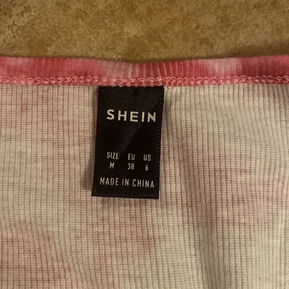 Pink and white tie dye top - Picture 2 of 2